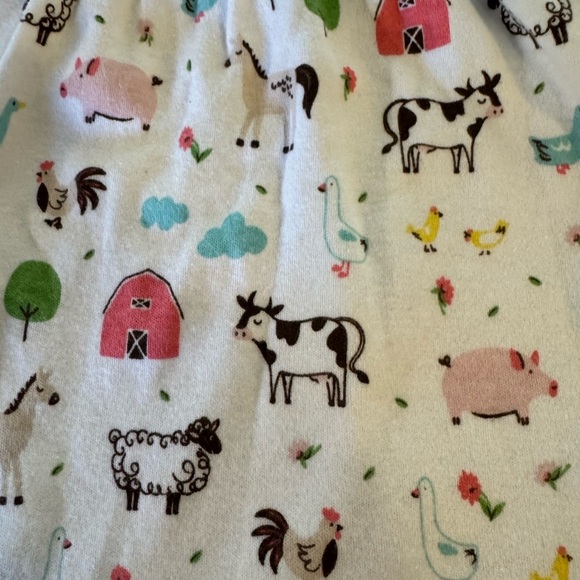 Hudson Baby- Adorable Infant Farm Dress with match Pink Cardigan, Size 6-9M NWOT - Picture 5 of 6